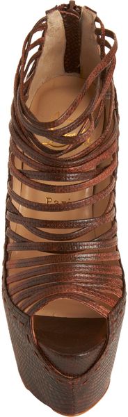 Christian Louboutin Strappy Platform - Lyst