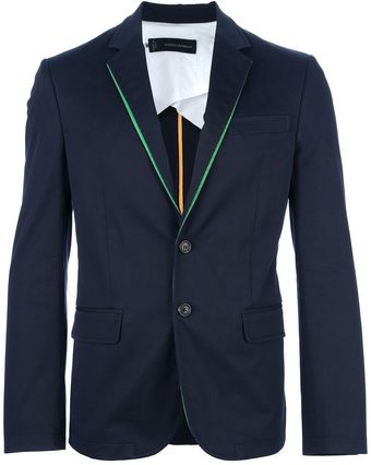 DSquared2 Contrast Trim Blazer - Lyst