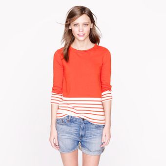 J.Crew Fleece Nautical Colorblock Popover  - Lyst