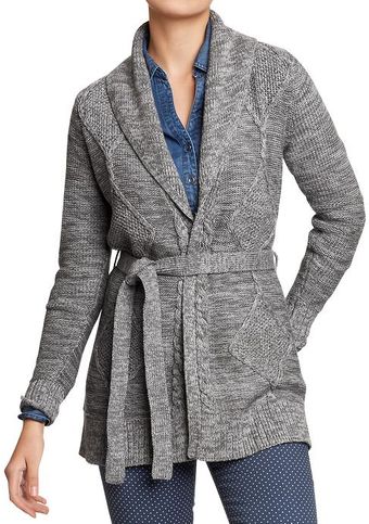 Old Navy Wrap Cableknit Sweaters - Lyst