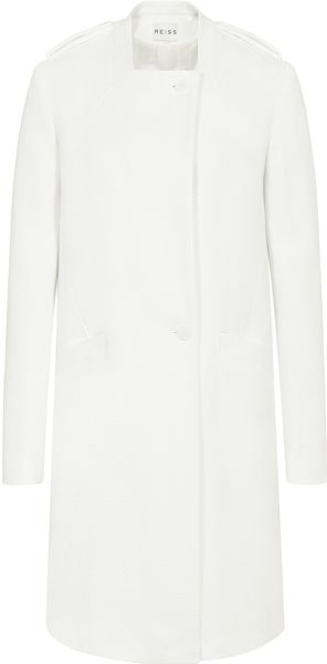 Reiss Finlee Gathered Back Coat - Lyst