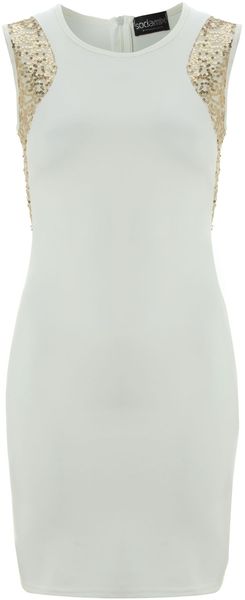 Sodamix Sequin Illusion Dress - Lyst