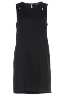 Versace Stud Detail Shift Dress - Lyst