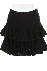 Alaïa Aigrette Flounce Skirt in A Blend Of Viscose