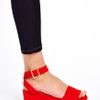 Asos Asos Humble Flatforms in Red - Lyst