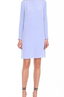 Tibi Silk Slit Back Shift Dress - Lyst