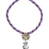 Topshop Fabric Metal Drop Necklace in Purple (multi) - Lyst