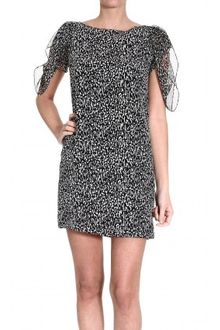 Yves Saint Laurent Shortsleeve Printed Dress - Lyst