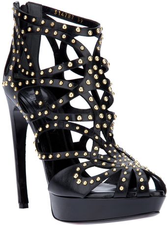 Alexander McQueen Cage Boot - Lyst