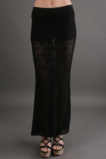 Goddis Knit Maxi Skirt in Asphalt - Lyst