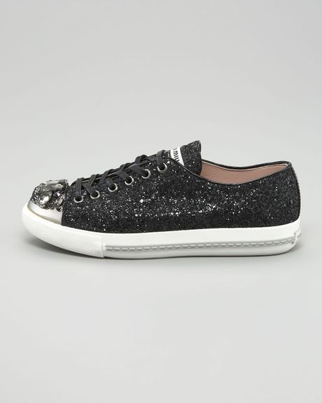 miu miu sparkle sneakers