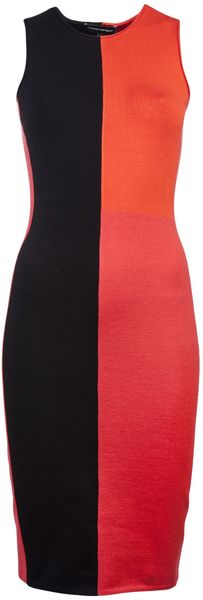 Narciso Rodriguez Color Block Dress - Lyst