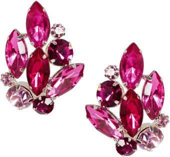 Asos Stone Bouquet Stud Earrings - Lyst