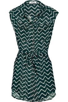 Charlie By Matthew Zink Charlie Silk Georgette Shirt Dress - Lyst