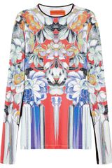 Clover Canyon Floral Print Jersey Top