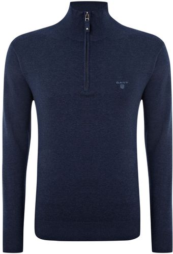 Gant Cotton Half Zip Jumper - Lyst