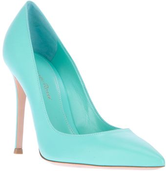 Gianvito Rossi Pointed Heeled Pump - Lyst