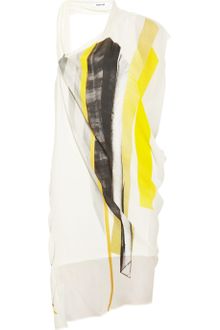 Helmut Lang Tilt Printed Silkchiffon Dress - Lyst