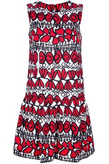 P.a.r.o.s.h. Ottoman Print Shift Dress - Lyst