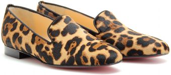 Christian Louboutin Henriette Haircalf Slipperstyle Loafers - Lyst
