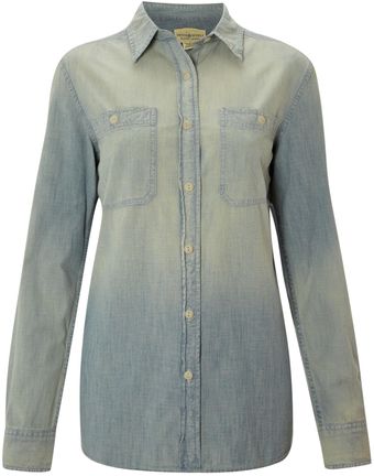 Denim And Supply Ralph Lauren Long Sleeved Chambray Utility Shirt - Lyst