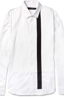 Givenchy Slimfit Striped Bibfront Cotton Shirt - Lyst