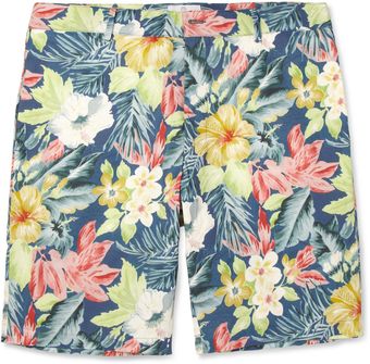 Hentsch Man Hawaiianprint Cotton Shorts - Lyst