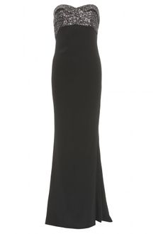 Marchesa Notte Marchesa Notte Strapless Sequin Trimmed Gown - Lyst