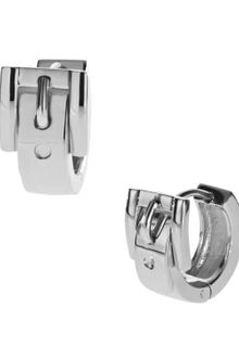 Michael Kors Buckle Huggie Earrings - Lyst