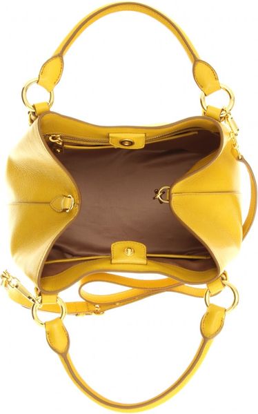small mustard handbag