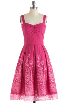ModCloth Berry Good Gardener Dress - Lyst
