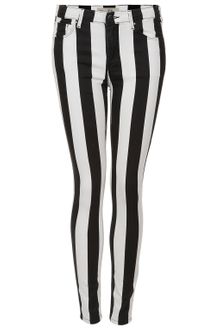 Moto Moto Stripe Leigh Jeans - Lyst