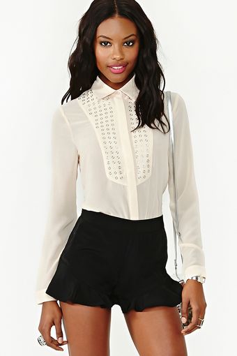 Nasty Gal Soft Bullet Blouse - Lyst