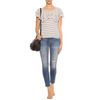 Ralph Lauren Doris Stripe Ruffled Top in White (black) - Lyst