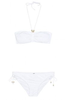 Ralph Lauren Broderie Anglaise Trimmed Bikini - Lyst