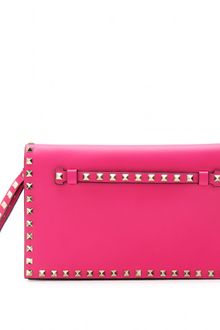 Valentino Rockstud Leather Clutch - Lyst