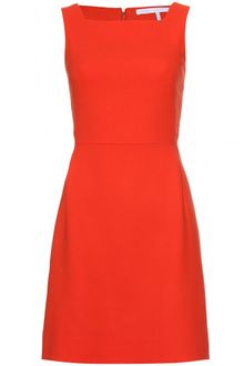 Victoria, Victoria Beckham Crepe Wool Dress - Lyst