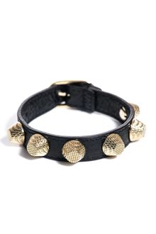 Balenciaga Studded Leather Bracelet - Lyst
