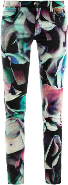 J Brand Hydrangea Print Skinny Jeans - Lyst