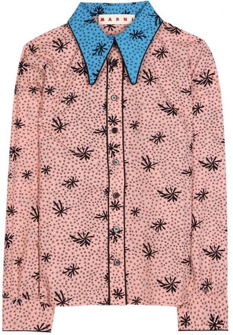 Marni Cotton Print Blouse - Lyst