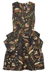 McQ by Alexander McQueen Butterfly Camouflage Printed Cottonblend Twill Dress