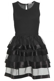 Miu Miu Cotton and Silk Tiered Dress - Lyst
