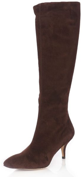 Pura Lopez Kitten Heel Boots - Lyst