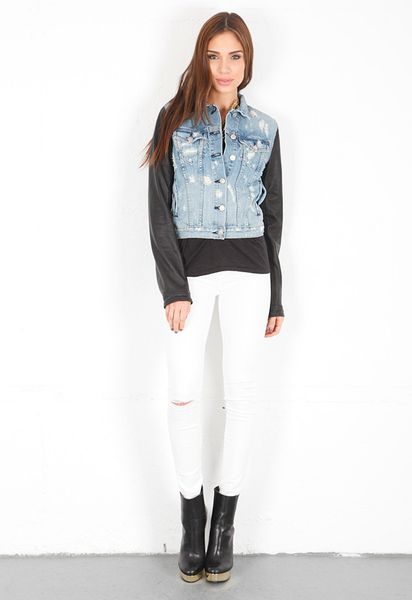 Rag & Bone Jacket  in Blue (tattered) - Lyst
