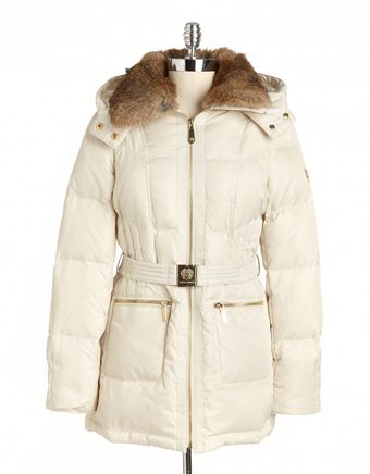 Vince Camuto Furtrimmed Hooded Quilted Down Jacket - Lyst