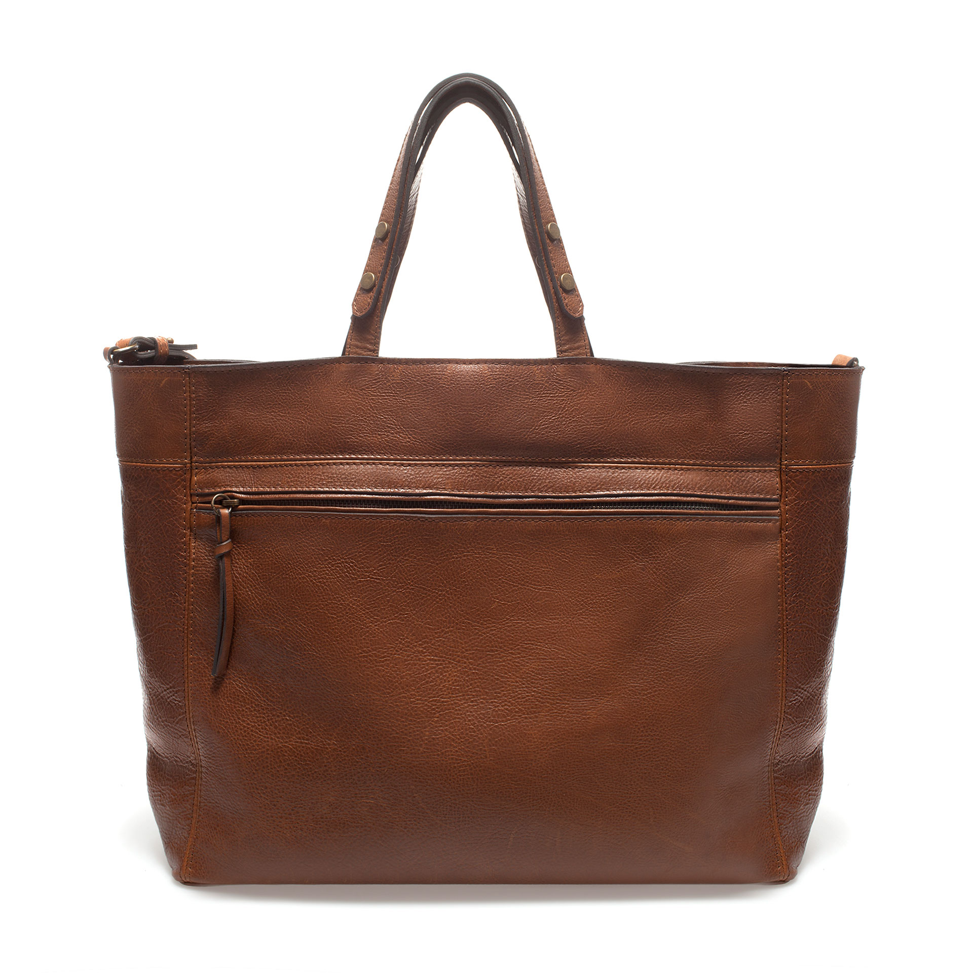Zara Leather Shopper in Brown for Men | Lyst