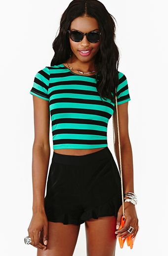 Nasty Gal Finish Line Crop Top - Lyst