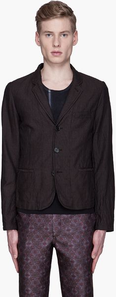 Ann Demeulemeester  Tweed Geoff Blazer - Lyst