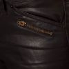 Asos Premium Coated Skinny Biker Jean with Ruched Panel Detail in Black - Lyst