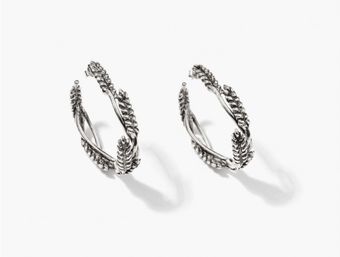 Aurelie Bidermann Wheat Hoop Earrings - Lyst